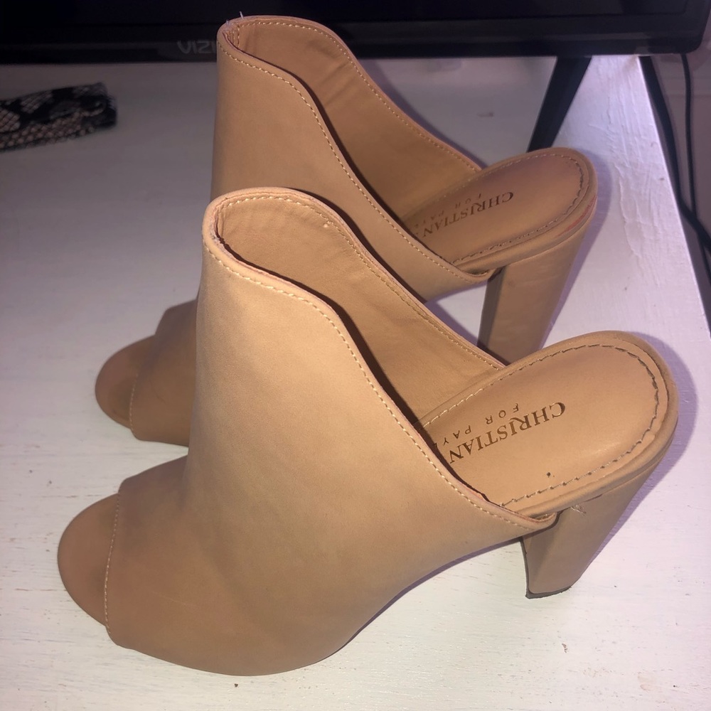 Christian Siriano Faux Suede Heels